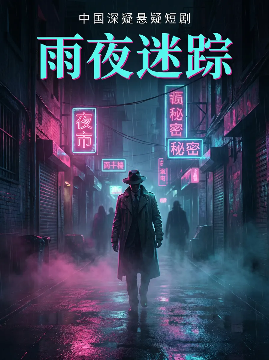 隔壁的邻居完整版电影 悬疑追踪短剧 - 雨夜迷踪海报